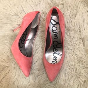 Sam Edelman Pink Suede Heels